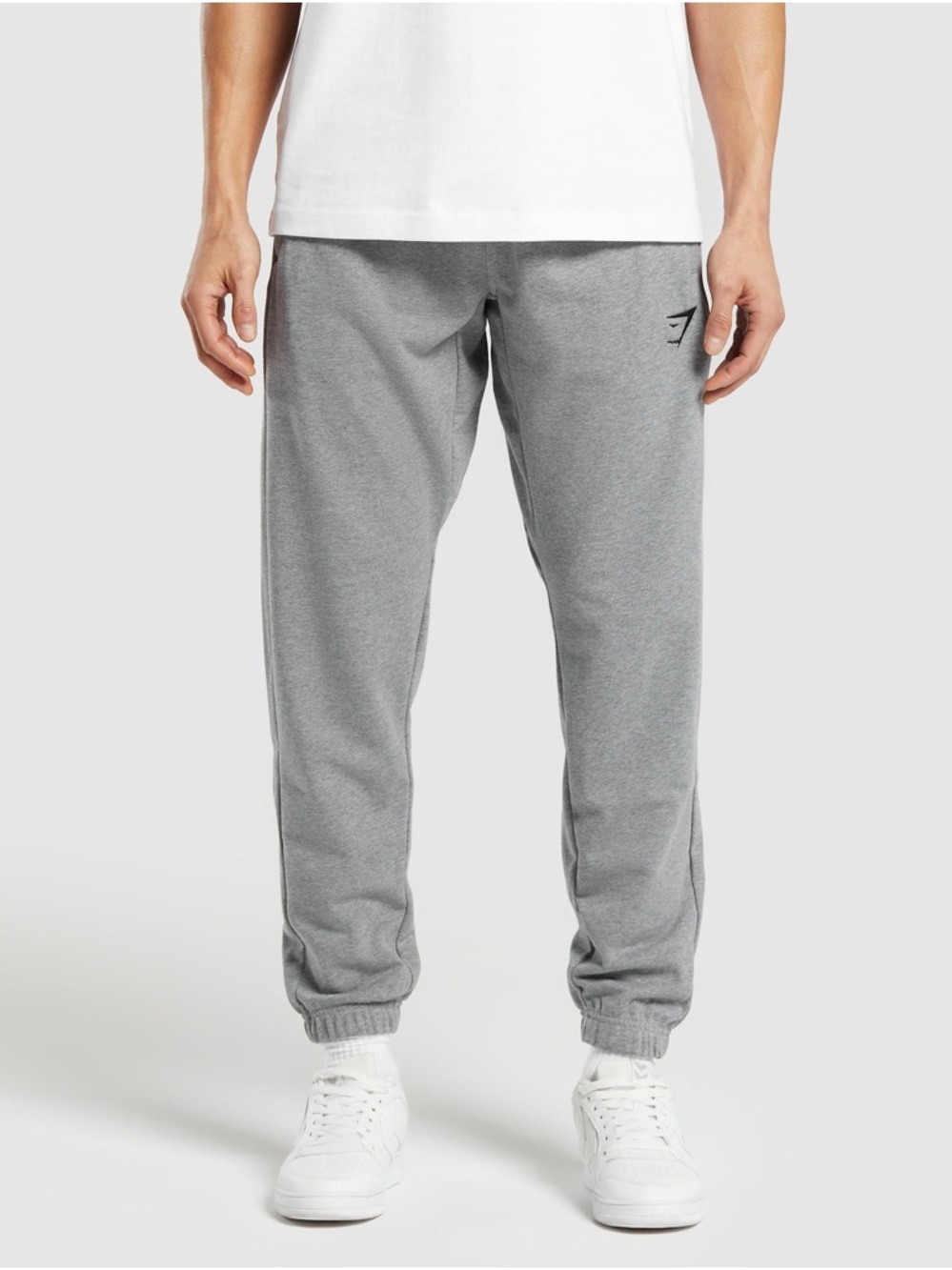Gymshark Men's Grey Essential Oversized Joggers: Size Large